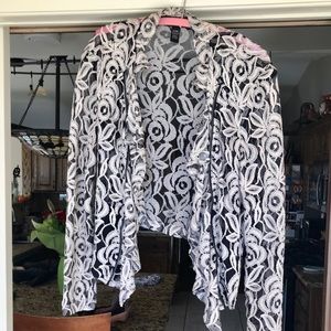 INC Lace Cropped Jacket